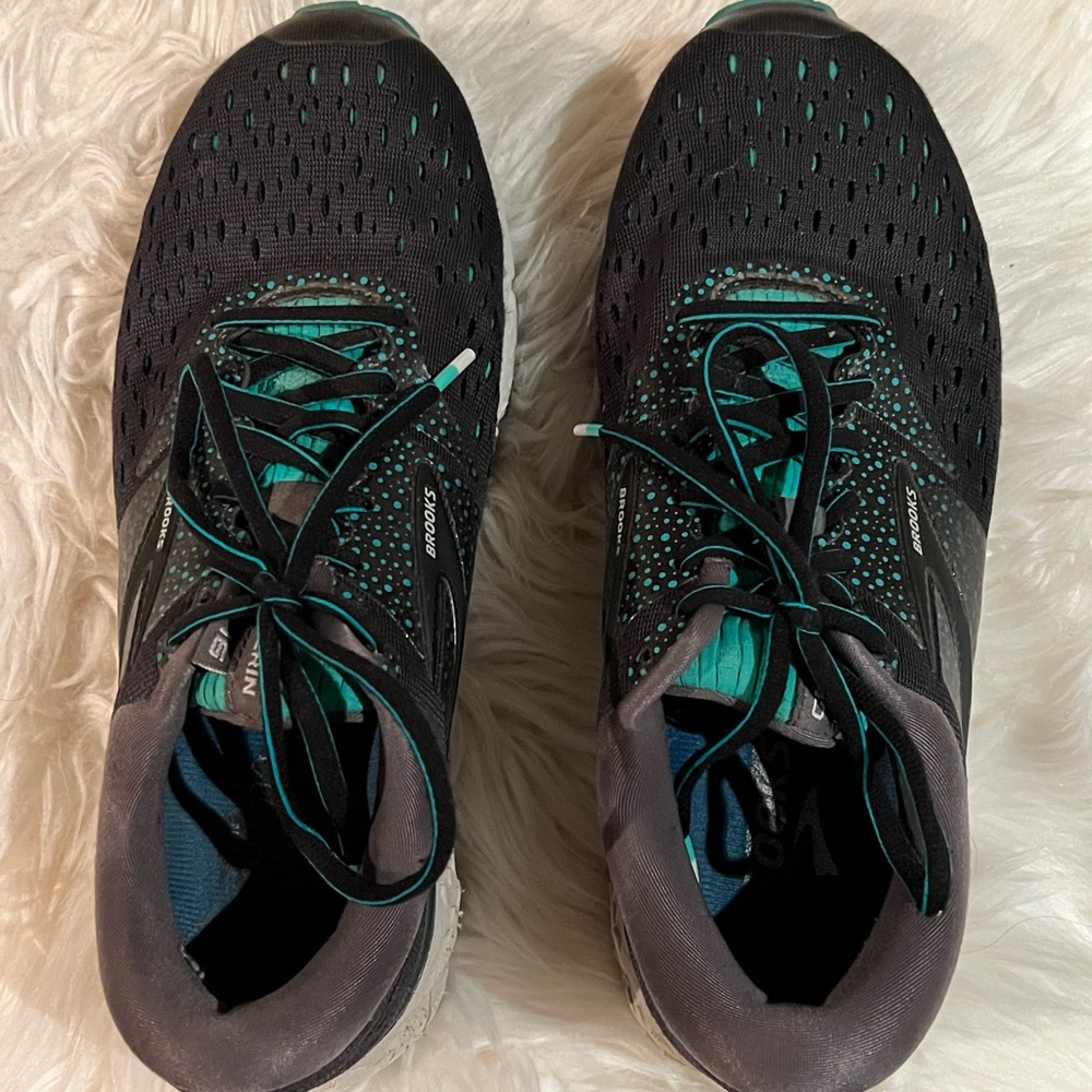 Brooks Womens Glycerin 16 1202781D081 Lace Up Black Running Shoes Size 10D - Picture 7 of 9